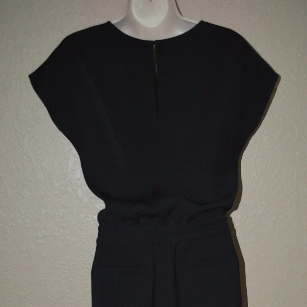 Sz XS n:PHILANTHROPY Black V Neck Jumpsuit